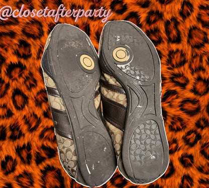 Y2K Vintage Brown Monogram Coach Remonna Sneakers